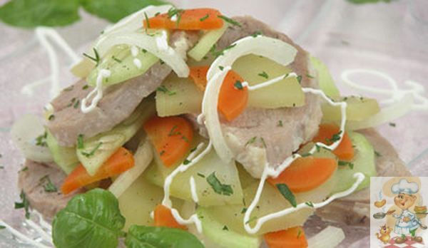 5 рецептов мясных салатов